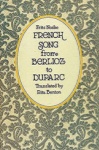 French Song From Berlioz To Duparc   Text