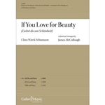 If You Love For Beauty   SATB